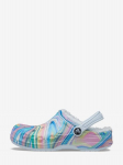 Crocs&trade; &scaron;lepetės vaikams Baya Lined Printed Clog Kid's, mėlynos, 201430