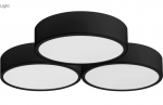 "Lampa" plafonas APP878-C Triple Black 3x40cm