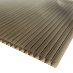Kanalinis polikarbonatas 6mm, bronza, 1,05 x 2 m