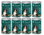 Dr. Trend Premium drėgnas ėdalas visų veislių &scaron;unims su kalakutiena padaže, 8 x 1250 g