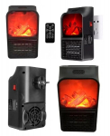 Mini ne&scaron;iojamas &scaron;ildytuvas su Lcd ekranu ir pultu, belaidis