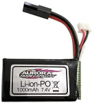 7.4V 1000mAh įkraunama lipo baterija 1/16 XLH 9130 9136 9137 RC 4WD Rocker Crawler sunkvežimiui