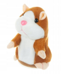 Interaktyvus pliu&scaron;inis žaislas Kruzzel Hamster Brown 16sm, rudas