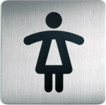 Klijuojama nuorodų lentelė WC moterims, 15x15cm