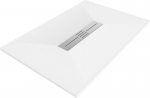 Stačiakampis du&scaron;o padėklas Mexen Toro SMC su sifonu, White, 130x70,80,90 cm