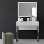 Kosmetinis staliukas Dancan, baltas