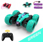 RC kaskadininkų automobilis su muzika, LED lemputėmis ir dūmų efektu Tumbling Stunt Car