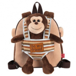 Pliu&scaron;inis žaislas Max Monkey reversible kuprinė - 25cm