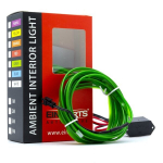LED &scaron;viesos juostelė automobilio dekoravimui EinParts12V, 3m, žalia