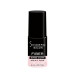 Stiklo pluo&scaron;to gelio lako bazė Sincero Salon, Milky pink, 6 ml
