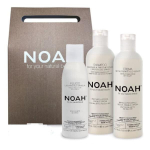Plaukų priežiūros dovanų rinkinys Noah: drėkinamasis &scaron;ampūnas, 250 ml + balzamas, 250 ml + tiesinimo pur&scaron;kiklis, 150 ml
