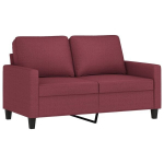 Dvivietė sofa vidaXL, raudona