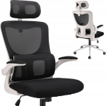 Ergonomi&scaron;ka biuro kėdė ZEO, juoda, su reguliuojamais porankiais (Jumi)
