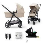 Universalus vežimėlis Kinderkraft Newly 4in1 Mink Pro, Beige