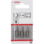 Bosch T10 Torx antgalis Extrahard, 25mm, 3 vnt.