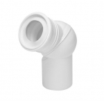 Unitazo alkūnė Tycner 671 reguliuojamoji &Oslash; 110 mm balta
