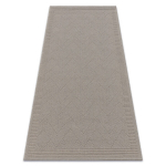 Vilnonis kilimas VILLA 7636/68400 Zigzagas SIZAL, plok&scaron;čio audinio smėlio spalvos