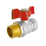 Vandens ventilis, 1/2" vidin. ir i&scaron;or. sriegis, trumpa rank.