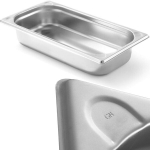 Nerūdijančio plieno indas GN 1/4, 65 mm Kitchen Line, sidabro spalva