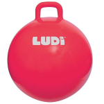 &Scaron;okinėjimo kamuolys Ludi, 55 cm, raudonas