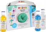 &Scaron;lyk&scaron;tukų gaminimo rinkinys Primo Coloured clear glue, 4 spalvos