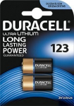 baterijos ličio, cr123a, duracell, lizdinė plok&scaron;telė, 2 pakuotės, 42452