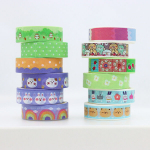 Washi lipnios juostos rinkinys 12 vnt., Žalias kostiumas