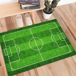 Neslystantis kilimėlis su futbolo aik&scaron;tės ra&scaron;tu., 60 cm x 90 cm (23 colių x 35 colių)