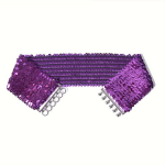 Blizganti plati elastinė juosmens juosta, Violetinė