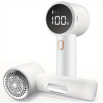 Ne&scaron;iojamas elektrinis audinių pūkų valiklis su LED ekranu , Baltas