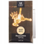 VADOVAUJAMA KALĖDŲ EGLUTĖS ŽIBINTAI 135 CM ELNIAS &Scaron;ILTA BALTA 60