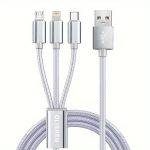 3-in-1 USB įkrovimo laidas, Sidabrinis