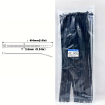 Nailoniniai kabelių tvirtikliai, 3,6 mm (0,14 colio) 100 vnt.&ndash;35 svarų (16 kg)