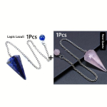 Kvarco kristalo &scaron;vytuoklė,  Rožinis kvarcas*1+Lapis Lazuli*1