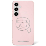 Etui Karl Lagerfeld Rhinestones K. Head Logo Samsung Galaxy S25 r&oacute;żowy