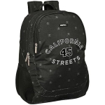 Mokyklinis kuprinė Safta California - Juoda - 32 x 16 x 44 cm - Vaikams - Universalus