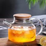 Japoni&scaron;ko stiliaus didelis stiklinis ąsotis - kar&scaron;čiui atsparus. , 1800 ml