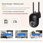 Teruhal 1080P HD WiFi Apsaugos Kamera su Spalvotu Naktiniu Matymu