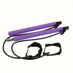 Pilates rinkinys viso kūno treniruotėms su elastine virve. , Violetinė