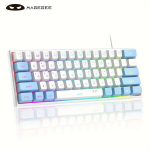 MageGee TS91 Mini 60% Žaidimų/Ofiso Klaviatūra, Atspari Vandeniui RGB Ap&scaron;vietimu ,  Mėlyna Balta