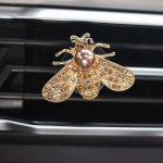 1 vnt. Lydinio Bičių Dizaino Automobilio Aromatas Difuzorius su Kvapų Tablete , Auksinis &scaron;ampanas