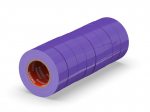 Izoliacinė juosta ERKO 19mm x 20m Violetinė 8 vnt. nustatyti, PVC elektros kabelių remontas, labai lankstus ir stipriai klijuojantis