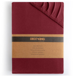 DecoKing jersey Amber Maroon paklodė su guma čiužiniui, 90x200 cm