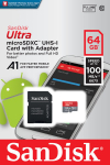 Atminties kortelė telefonui Sandisk 64GB Ultra microSDXC A1 Class 10 UHS-I