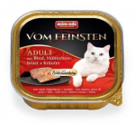 Animonda Vom Feinsten Schlemmerkern konservuotas kačių pa&scaron;aras su jautiena, vi&scaron;tienos krūtinėle ir žolelėmis, 100 g