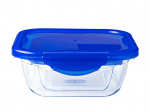 PYREX kar&scaron;čiui atsparus indas Cook & Go, 16,6x16,6 cm, 0,8 l