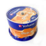 "verbatim dvd-r", matinis sidabrinis, 43548, 4,7 gb, 16x, su verpste, 50 vnt., be spausdinimo galimybės, 12 cm, skirtas duomenų archyvavimui