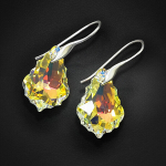 Auskarai moterims DiamondSky &bdquo;Baroque IV (Aurore Boreale)&ldquo; su Swarovski kristalais