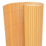 Dvipusė sodo tvora, geltona, 90x300cm, PVC Geltona