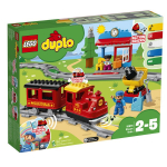 LEGO&reg; 10874 DUPLO miesto garo traukinys, baterijomis maitinamas žaislas, su garsais, &scaron;viesomis ir nuotolinio valdymo pulteliu, treniruočių žaidimas 2&ndash;5 metų vaikams